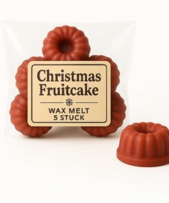 Weihnachtlicher Früchtekuchen - Die Tradition in jedem Bissen 120g | 5er Set Duftkerzen Duftwachs | Zauberhafte Weihnac