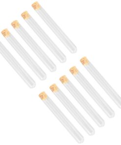10 Stück Reagenzgläser aus Glas 25X200mm Dekoration und Aufbewahrung Wissenschaftliche Experimente | 10 Stück Transpare