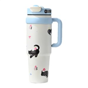 Berriphonia Großer Becher mit isolierter Tumbler für Mama Oma, 1000 ml, auslaufsicher, Tumblers Cuphianter Coffee
