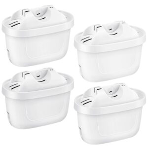 isinlive 4 Pack Wasserfilter Kartuschen Kompatibel mit Brita Maxtra+ Krug - Idealerweise für Haushalte - Haus délai