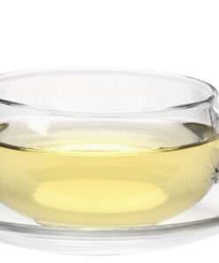 Tea Exclusive Glas Teetasse mit Untertasse 300ml für Sokkerinnen und Sokker