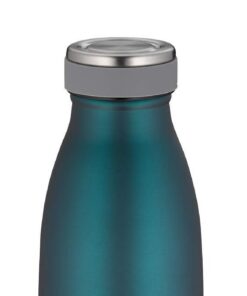 THERMOcafé by THERMOS TC BOTTLE Teal Mat 0,35l - Isolierflasche aus Edelstahl, kohlensäurefest, 12h heiß 24h kalt, Ausla