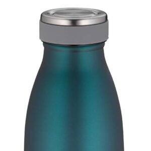 THERMOcafé by THERMOS TC BOTTLE Teal Mat 0,35l - Isolierflasche aus Edelstahl, kohlensäurefest, 12h heiß 24h kalt, Ausla