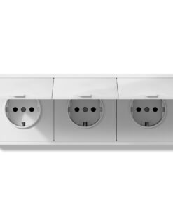 Schuko Steckdose mit Wasserdichten Abdeckung EU-Standard 16Amp 80x220mm Weiß Unterputz EU-Standard 16Amp Schuko Steckdos