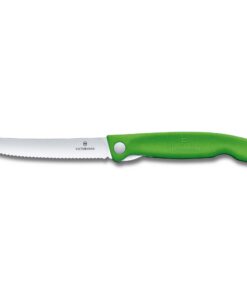 Victorinox Swiss Classic ProfiTomaten- und Tafelmesser - Extra scharfe Klinge, Wellenschliff, 11 cm, Rostfreier Stahl, g