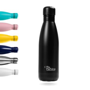 Otto Koning Edelstahl Thermosflasche 500ml - Auslaufsichere BPA-freie Vakuumisolierte Trinkflasche - Stilvolles Design f