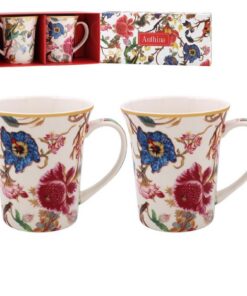 Lesser & Pavey Anthina Keramik-Tassen-Set, hochwertig geeignet für Zuhause und Arbeit, moderne Design-Tassen für jeden A