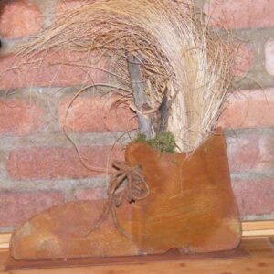Rostikal Edelrost Schuh:Trendige Rosteffekt für Dekoratives Schuhdesign, ideal für Haus- und Garteneinrichtung, hervorra
