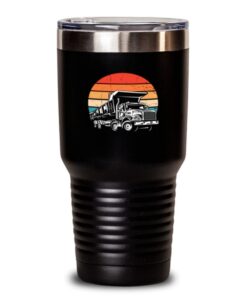 Edelstahl Isoliert 30oz Tumbler für Bauarbeiter mit Lustigen Mulden | Isoliert 30oz Tumbler Edelstahl Bau Braun für Loy
