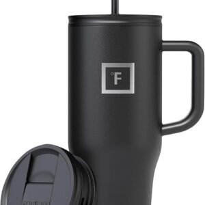 Isoliert Trinkbecher Kühlt 11 Stunden - Vakuum Doppelwandig Edelstahl Tumbler - 950ml - BPA-freie Thermosflasche Kaffeeb