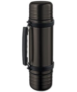 Isosteel VA-9562DQAT Duo Vakuum-Isolierflasche für Outdoor-Aktivitäten mit 2 Trinkbechern und Quickstop-Einhandaus...