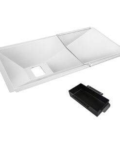 Universal Fettauffangschale Charbroil Dyna Glo, verstellbar, 60-80cm, Fettwanne mit Auffangwanne, 3/4/5 Brenner Gasgrill