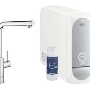 GROHE Blue Home Küchenarmatur mit Sprudel-, Kühl- & Filterfunktion chrom, ideal für Familien im Hauschrom, 31927001