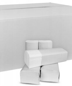 4000 Blatt Premium Falthandtücher, V/ZZ-Falz, 2lagig 25 x 21 cm, weiß, Cellulose - Feinstes Papier für hygieniabewusste
