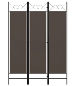 vidaXL Raumteiler Klappbar Freistehend Vierung Paravent Für Das Haus Spanische Wand 3-TLG. Anthrazit 120x180cm Eisen Sto