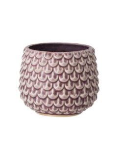 Retro Pflanztopf Nordring Pino für Sukkulenten und Zimmerpflanzen, Keramik, Mauve 9,5 cm Ø