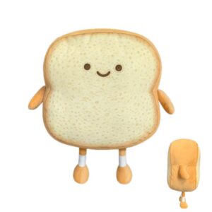 Whcctl Toast Sofakissen, lustiges Toastkissen 18cm, dekoratives Brot Kissen für Schlafzimmer