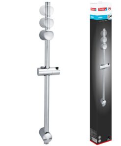 Tesa SPAA Duschstange verchromt höhenverstellbar inkl. Klebelösung 705mm