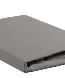 Baumwoll-Spannbettlaken für Topper - 180x220 - Grau