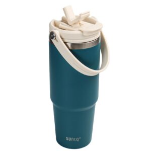 SUNTQ Isolierte Edelstahlbecher 850ml/30oz für Outdoor-Aktivitäten und Reisen, wiederverwertbar und thermale Isolation,