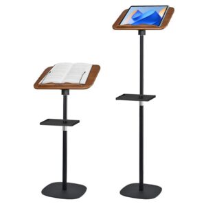 AUORUSI Vielseitiger Notenständer, Höhenverstellbar 50-130 cm, Stabiler Bodenständer, Ideal für Büro & Zuhause