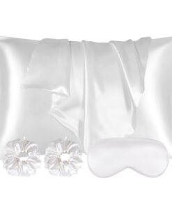 AUAUY 2er Satin Kissenbezug Set - Weich wie Seidenkissenbezug,better Pflege als Silk Pillosecase,Haar- und Hautfreundlic
