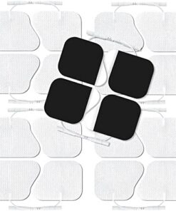 AUVON TENS Elektroden Pads 50x50mm 20 Stücke - Latexfrei mit Patentdesign & Starker Selbstklebekraft für Elektrotherapie