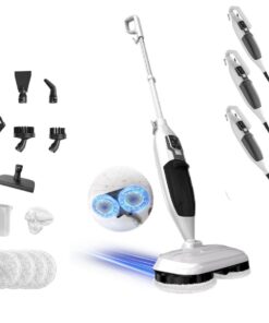 2-in-1 Dampfreiniger Mop mit Hochtemperaturdampf, vielseitig einsetzbar, ideal für die Reinigung von Böden, Fenstern, Kü