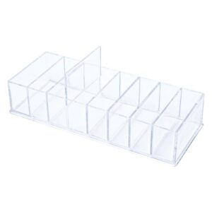 NatSumeBasics Transparenter Acryl-Schubladen-Organizer für Büros und Home Offices, 8 Fächer, anticipation für Bürozubeh