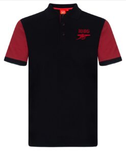 FC Arsenal Herren Polo-Shirtoriginalem Fußball-Wappen - Fußballfans - Spieltage & Freizeit - Luftig &Comfortable - XXL