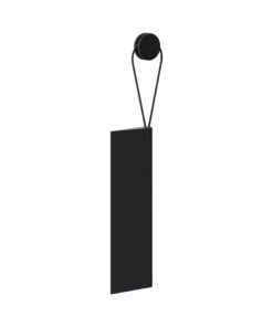 KEUCO Schirmhalter für Dusche, Silikon, schlierenfrei, 26,4x8,2x1,7 cm, für Glas, Schwarz