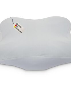 DUKAL Bezug für Derila Ergo Memory Foam Kopfkissen | 36 x 54 cm | 100% Baumwolle DOPPEL-Jersey Grau