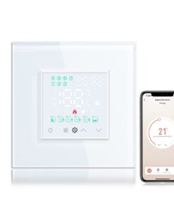BSEED Smart Home WiFi Raumthermostat Heizung für programmbare Temperatursteuerung Alexa und Google Home kompatibel Weiß