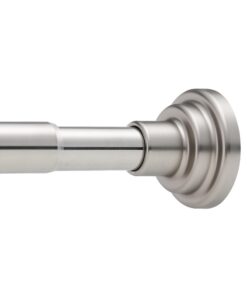 Duschstange ohne Bohren Silber 76-256CM Ausziehbar Teleskopstange Für Dusche | Fenster-Teleskopstange ohne Bohren Φ25mm
