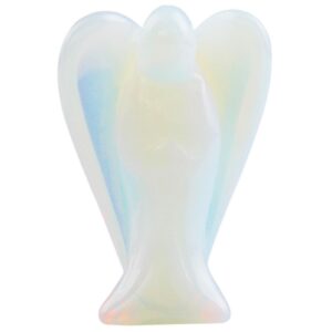 Mivanta 2 Schutzengel-Figuren aus Holz, spirituelle Dekoration für Zuhause, Glückbringer Engel als Geschenkidee für Fami