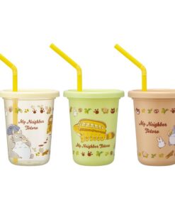 Skater SIH2ST-A Studio Ghibli Totoro Cat Bus Tumbler mit Strohhalm, 8.1 FL oz (230 ml), 3 Stück