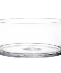 YOUEON Breite Glasvase Zylindervase 10,2 cm hoch x 20,3 cm breit für Hochzeiten & Events