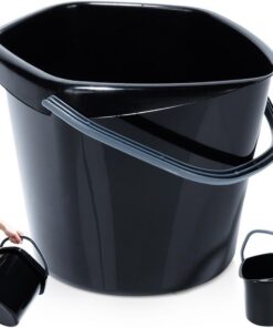 Reinigungskartoffel Putzeimer Schwarz 5L - Effektive Reinigung für Ihr Auto | Plastikeimer Putzeimer Schwarz 5L - Ideal