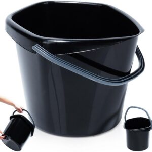 Reinigungskartoffel Putzeimer Schwarz 5L - Effektive Reinigung für Ihr Auto | Plastikeimer Putzeimer Schwarz 5L - Ideal