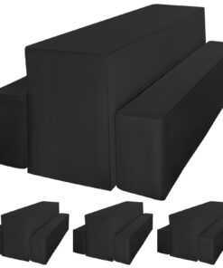Pesonlook Schwarz 3Pack Bierbankhusse für Freibankette OEKO-TEX Standard 100