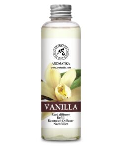 Raumlufterfrischer Vanille Nachfüllflasche 200ml - Intensiv & Langanhaltend - Für Zuhause & Büro - Perlmuttfarben Naturr