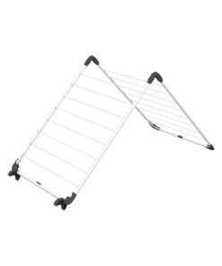Vileda Acrobath Wäschetrockner - Stahl und Kunststoff - weiß - 71x5,5x67 cm - Geschirrtrockner für das Bad - Geschlossen