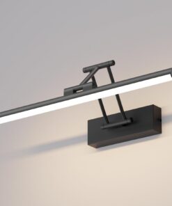 Klighten LED Spiegellampe Bad 40cm Naturweiß 4000K Schwarz 12W IP44