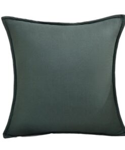Wasserdicht Satin Kissenbezug 50x50 cm für Sofa, Kratzfest und einfarbig(Green,16x16inch(40x40cm)) Wasserdichter Satin