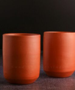 Exklusives Unglasiertes handgefertigtes Swadeshi Blessings Tonglas für Ayurvedic Küchen (250 ml) | Sortiment Swadeshi B