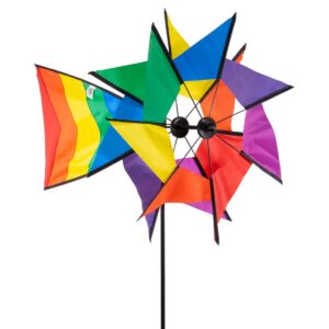 CIM Windspiel Windmill 77 RB - UV-beständig und wetterfest - für Gärten: Ø40cm, Ruder: 40x26cm, Höhe: 110cm - inkl. Fibe