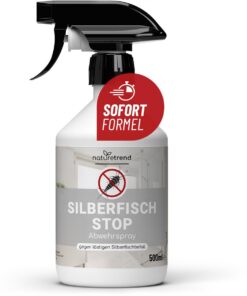 Silberfisch Stop Spray 500ml - Effektives Anti Silberfischmittel für schnelle & langfristige Abwehr | Ideal für Wohnräum
