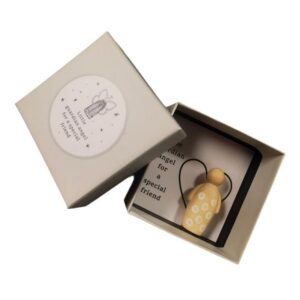 Muuoeou Schutzengel in Einer Schachtel Für Besondere Geschenke Als Handgefertigter Holzschnitz werk Als Geschenkschachte