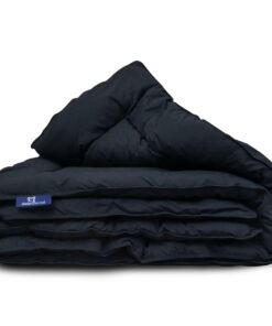 Bettdecke ohne Bezug 140x220 - Ganzjahresdecke extra lang, Softcell Füllung, Waschbare allergiker Bettwäsche - Schwarz