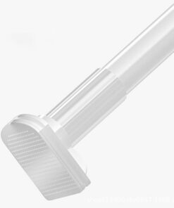 Verstellbare Edelstahlteleskopstange ohne Bohren 70-410cm, Kleiderstange für Badewanne und Dusche (Weiß, 260-310cm) Ve